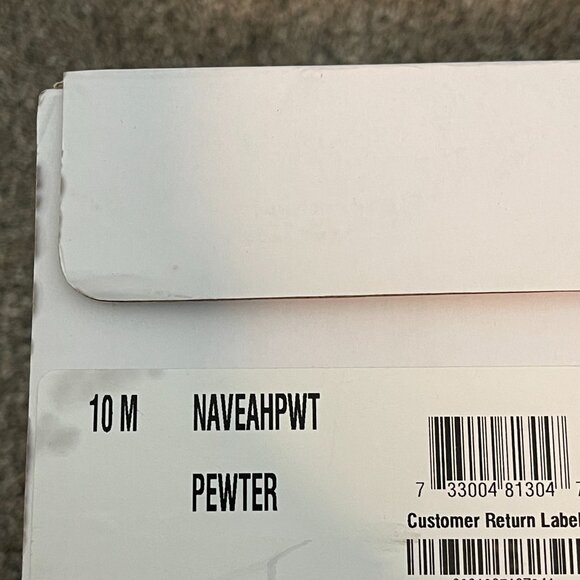 Style & Co Pewter Peep Toe Heels SZ 10 - Picture 5 of 8